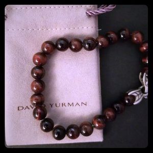 David Yurman Red Tiger Eye Bracelet